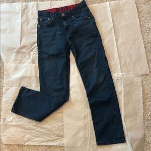 Levi's Boy’s 514  Dark Blue Straight Jeans size 14 - w27 lL 29 adjustable waist